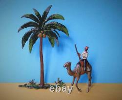 Britains C1910 Lead Mounted Egyptian Camel Corps Soldier Wire Tail Coconut Palm