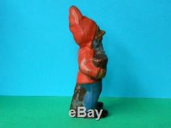 Britains C1948 Rare Lead Large Scale 5 1/4 Garden Gnome & Flowerpot #169b