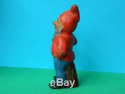 Britains C1948 Rare Lead Large Scale 5 1/4 Garden Gnome & Flowerpot #169b