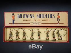 Britains CAPE TOWN HIGHLANDERS South African Army figure set 1901 ROAN box RARE