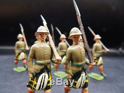 Britains CAPE TOWN HIGHLANDERS South African Army figure set 1901 ROAN box RARE