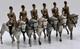 Britains- Ceremonial State Trumpeters In State Livery- Set 1477/1639-lot Of 6