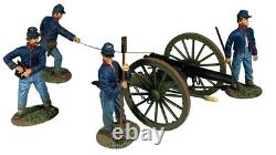 Britains CIVIL War Union 31313 Federal Artillery Firing 10 Pound Parrot Gun Set