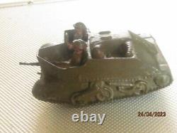 Britains Carden Lloyd Tank with crew figures excellent orignal