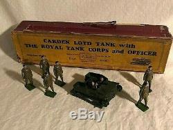 Britains Carden Loyd Tank Royal Tank Corp Lead Soldier Set 1322