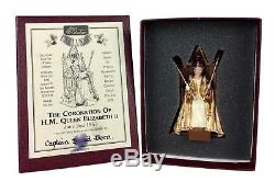 Britains Centenary -coronation Of Hm Queen Elizabeth Ii- Ltd Ed Figure & Letter