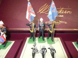Britains Collectors Club Royal Marines Band & Colours 10 Piece Marching Set, 54mm