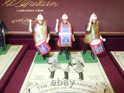 Britains Collectors Club Royal Marines Band & Colours 10 Piece Marching Set, 54mm
