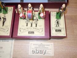 Britains Collectors Club Royal Marines Band & Colours 10 Piece Marching Set, 54mm