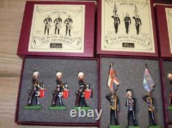 Britains Collectors Club Royal Marines Band & Colours 10 Piece Marching Set, 54mm