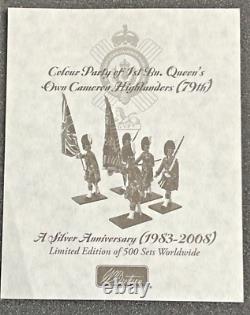 Britains Colour Party 1st Bn. Queens Own Cameron Highlanders 79th, 54mm #48006