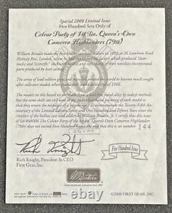 Britains Colour Party 1st Bn. Queens Own Cameron Highlanders 79th, 54mm #48006
