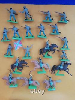 Britains Confederate Soldiers 13 Infantry & 7 Cavalry 1.32 Preloved Good