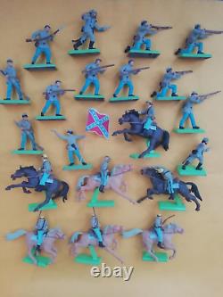 Britains Confederate Soldiers 13 Infantry & 7 Cavalry 1.32 Preloved Good