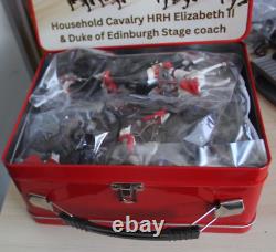 Britains/Corgi HRH Queen Elizabeth/Duke Edinburgh Household cavalry unique tin