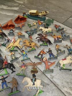 Britains Deetail 5101 Painted Plastic Toy Soldiers & Horses Job Lot, Vintage