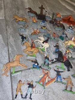 Britains Deetail 5101 Painted Plastic Toy Soldiers & Horses Job Lot, Vintage