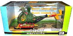 Britains Deetail # 9761 Hughes U. S. Army Helicopter painted metal with crew MIB