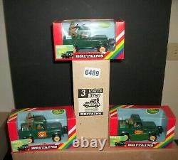 Britains Deetail # 9780 British Landrover FACTORY STORE STOCK LOT 3 MNT