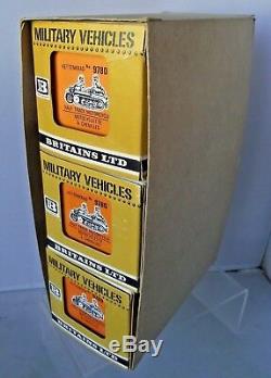 Britains Deetail 9780 German WW2 Boxed Kettenkrad X 3 In Shipping Carton Sleeve
