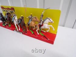 Britains Deetail ACW Mounted Confederate Soldiers On Red Yellow Header Card