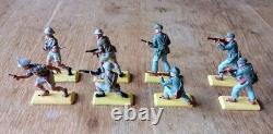 Britains Deetail Afrika Korp Dispatch Rider 9694 + Figures 8th Army/Afrika Korp