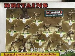 Britains Deetail British Infantry # 7346 Hand Painted Toy Soldiers