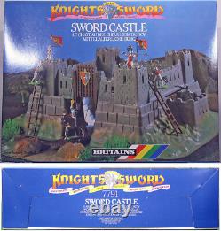 Britains Deetail Castle Assault with catapult & 45 painted knights (poses vary)