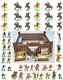 Britains Deetail Fort Commanche Bundle With 55 Painted Wild West Figures