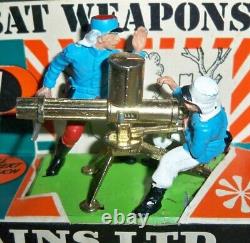 Britains Deetail French Foreign Legion Gatling Gun & Crew on Shop Display Card