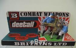Britains Deetail French Foreign Legion Gatling Gun On Shop Trade Box Header Card