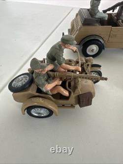 Britains Deetail German Afrika Korps Kubelwagon & motorcycles
