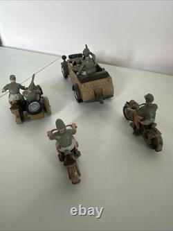Britains Deetail German Afrika Korps Kubelwagon & motorcycles