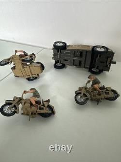 Britains Deetail German Afrika Korps Kubelwagon & motorcycles