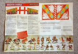 Britains Deetail Knights Turks Saracens 1971 BOXED plus Knights Castle Brochure