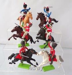 Britains Deetail Napoleonic British Cavalry Set Of Six Plastic Soldiers 1.32