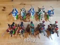 Britains Deetail Sword Castle Playset Knights Turks & Robin Hood Figures x60