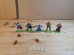 Britains Deetail Sword Castle Playset Knights Turks & Robin Hood Figures x60