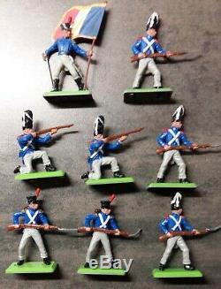 Britains Deetail Waterloo Infantry 35 French / 9 British From The 1970ies