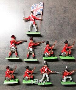 Britains Deetail Waterloo Infantry 35 French / 9 British From The 1970ies