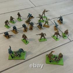 Britains Detail German WW2 Infantry 1971 19 Figures Plus 2 Mortar with 2 men