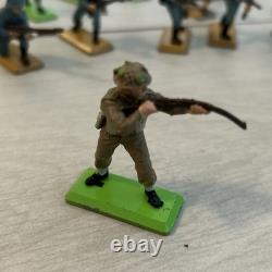 Britains Detail German WW2 Infantry 1971 19 Figures Plus 2 Mortar with 2 men