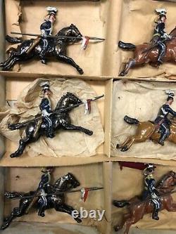Britains EXTREMELY RARE Boxed Display Set 10 17th Lancers. Pre War c1896