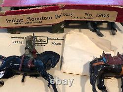 Britains EXTREMELY RARE Boxed Set 1908 Indian Mountain Battery. Pre War 1940