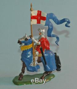 Britains England 1954 MOUNTED KNIGHT STANDARD BEARER #1662 Selwyn-Smith BOXED
