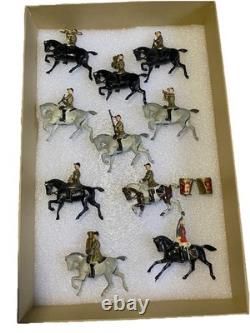Britains England Toy Soldier Set Mounted Band of The Life Guards Lot of 10