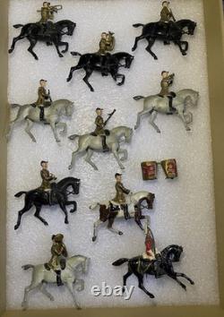 Britains England Toy Soldier Set Mounted Band of The Life Guards Lot of 10