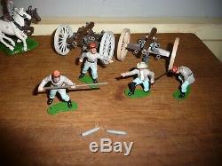 Britains Eyes Right ACW / Britains Swoppets ACW Confederate Gun Limber Team