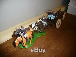 Britains Eyes Right ACW / Britains Swoppets ACW Union Gun Limber Team and others