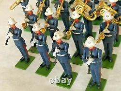 Britains Eyes Right Plastic Royal Marines Regimental Band & Soldiers 45 Pcs